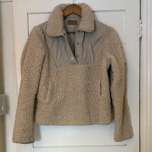 Women's Cream Sherpa Jacket